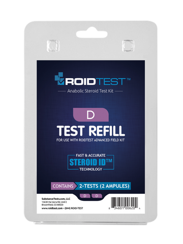 Substance Test D - ROIDTEST™ Refill (2 Tests) | Roidtest Anabolic Steroid Test Kit